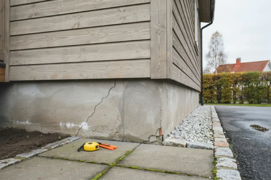 sprickor i husgrunden n r du b r agera vanliga orsaker och r tt tg rder